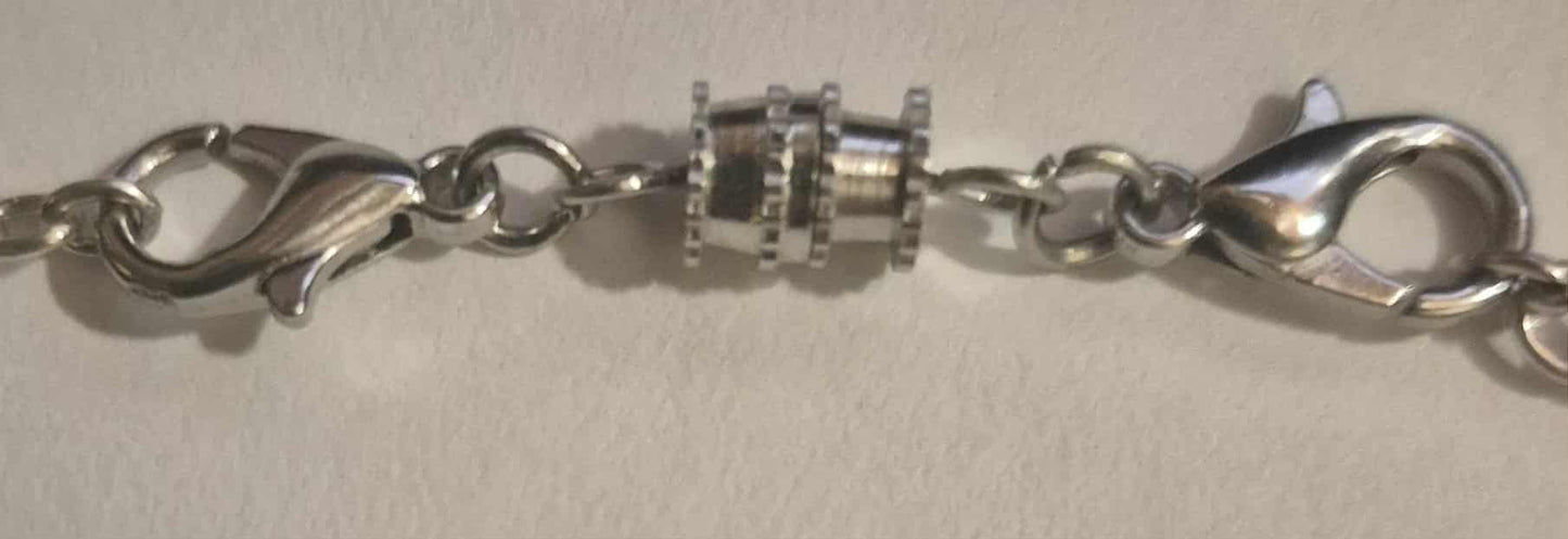 Polymer clay iridescence moon set necklace & earrings