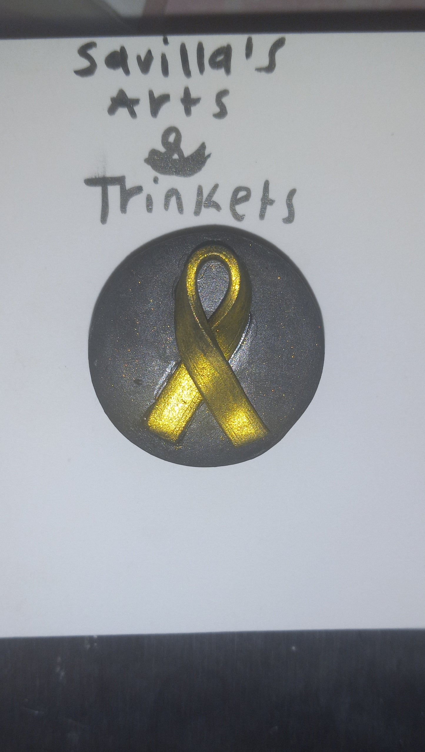 Small Cancer Awareness Ribbon Magnet