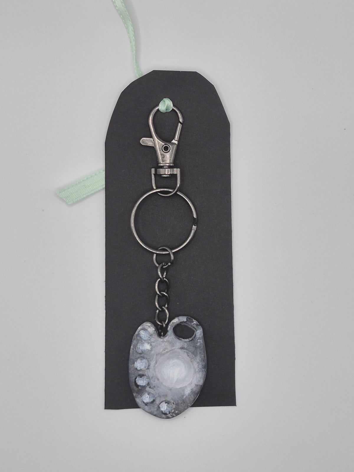 one of a kind handmade pallet keychain