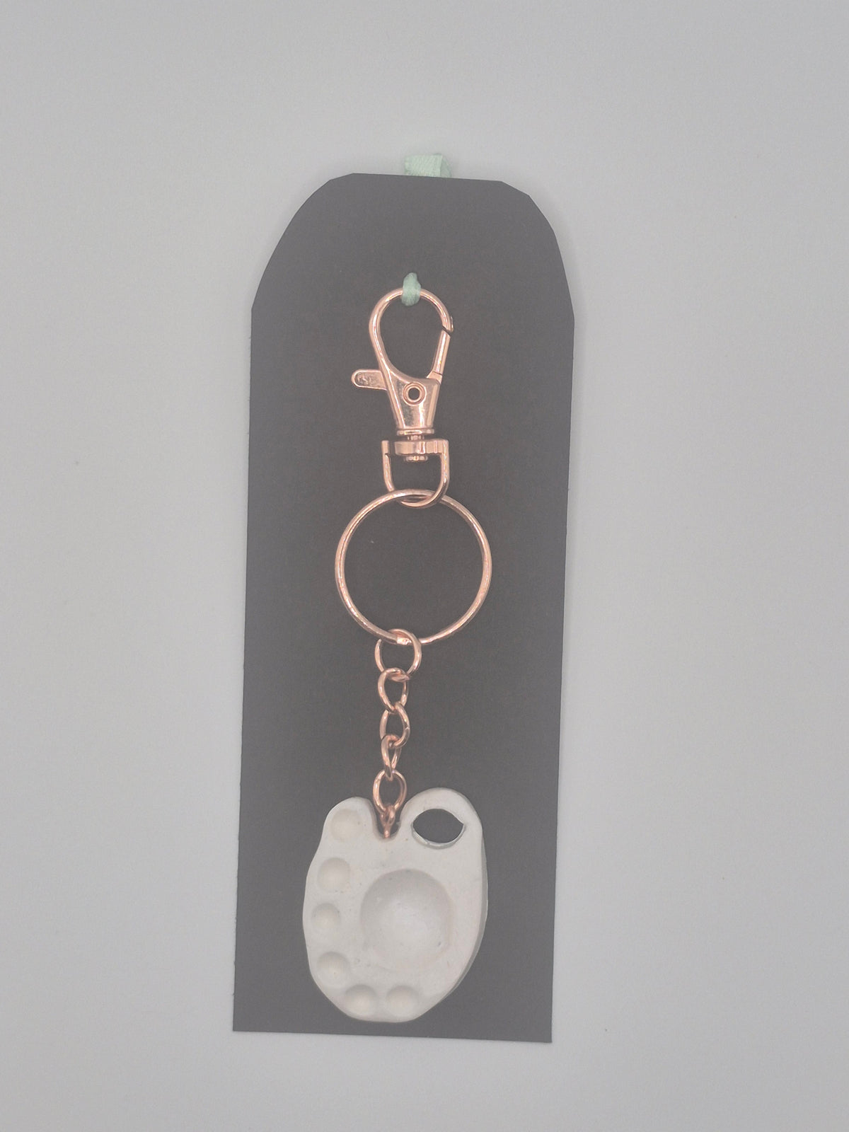 one of a kind handmade pallet keychain