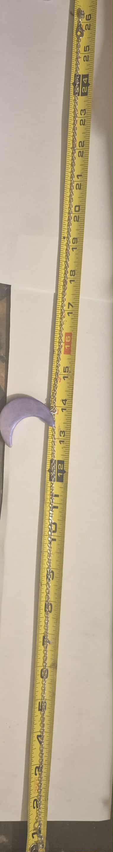 Polymer clay iridescence moon set necklace & earrings