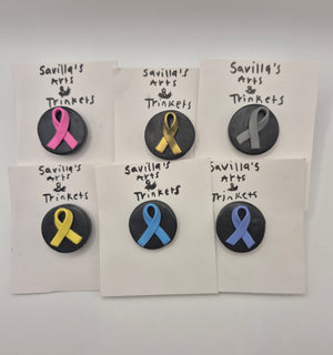 Cancer Awareness Ribbon Magnet