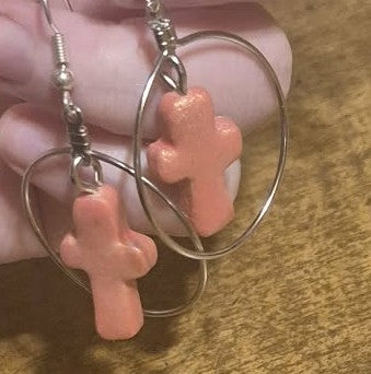 Cross earrings