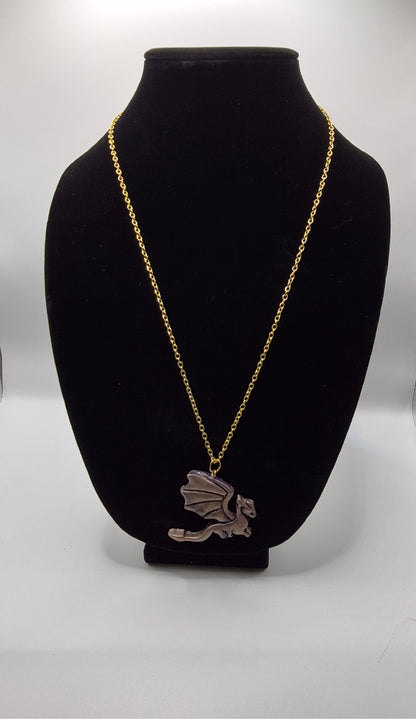 🐉 Handmade Dragon Necklace , A Magical Little Treasure ✨