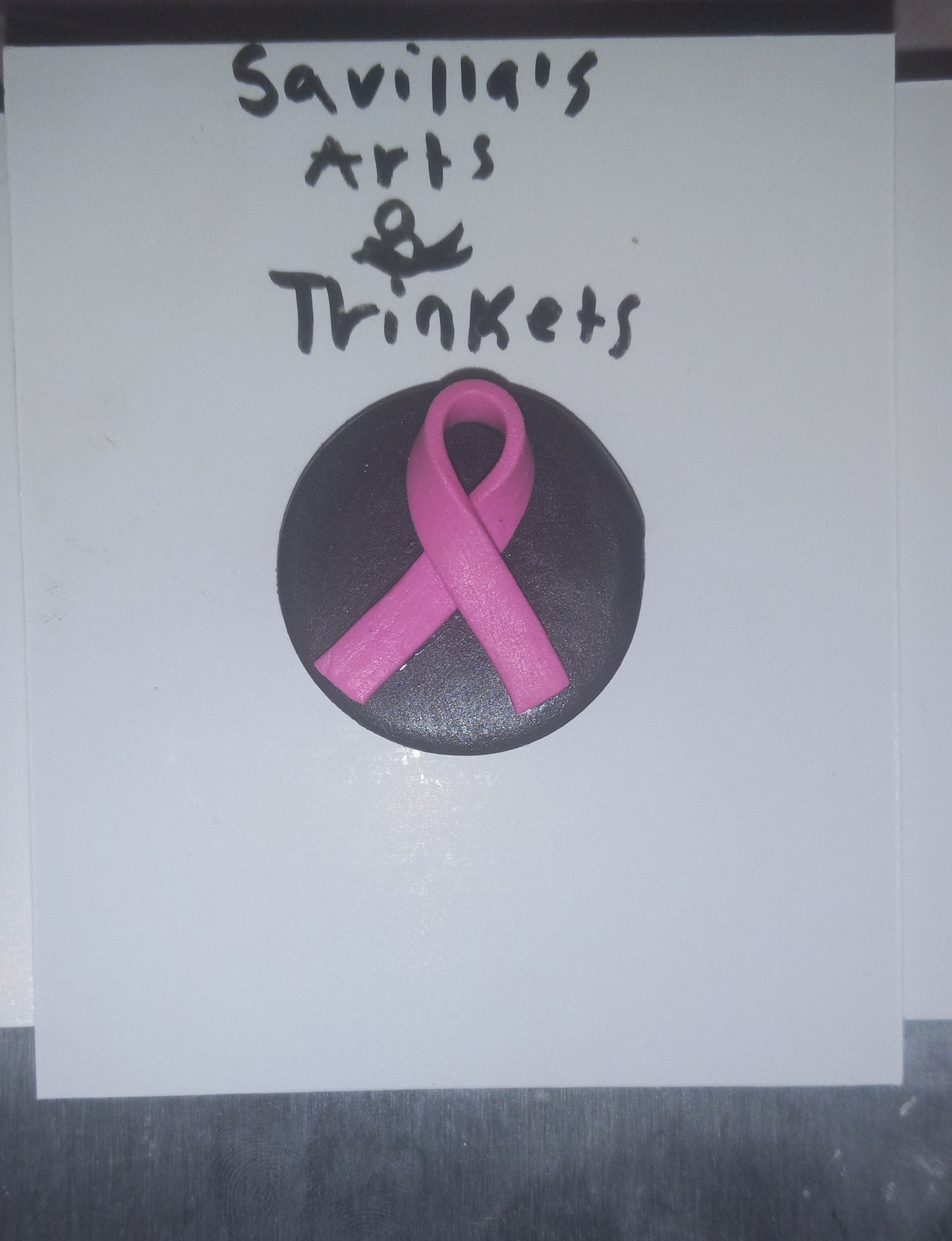 Small Cancer Awareness Ribbon Magnet