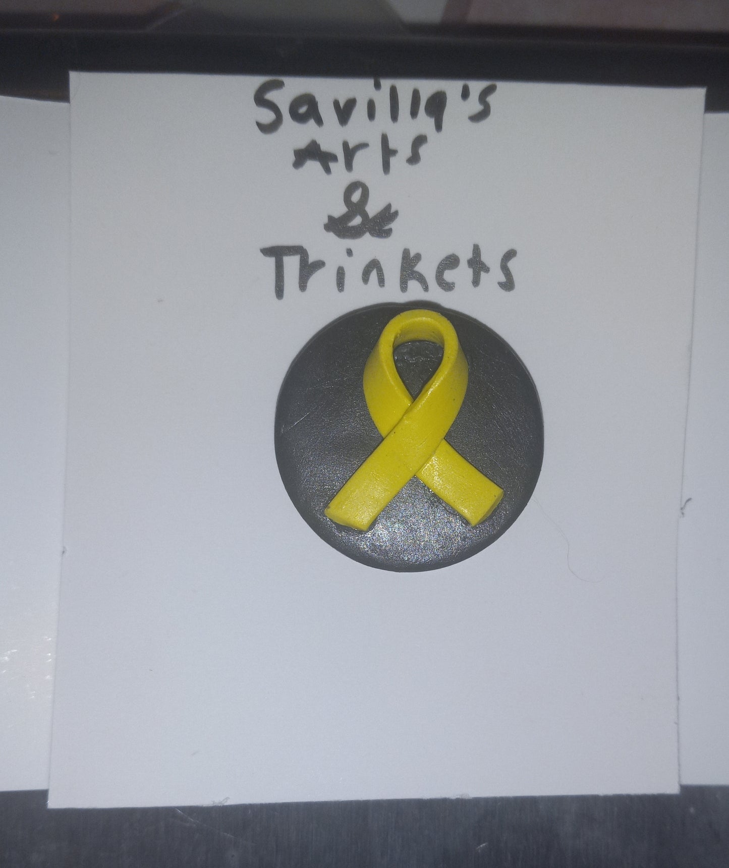 Small Cancer Awareness Ribbon Magnet