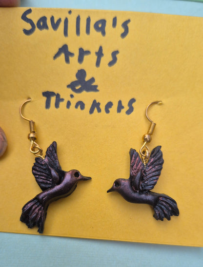 Hummingbird earrings!